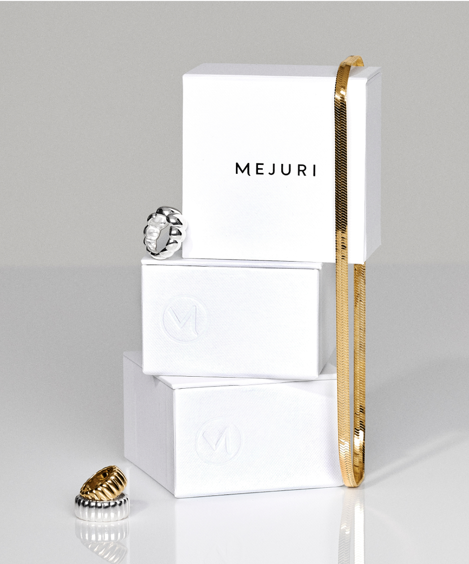 【MEJURI】結婚指輪等に☆4mm Smooth Band☆ユニセックス 彫刻可 14k Gold, White Gold & Platinum 4mm Smooth Band Ring